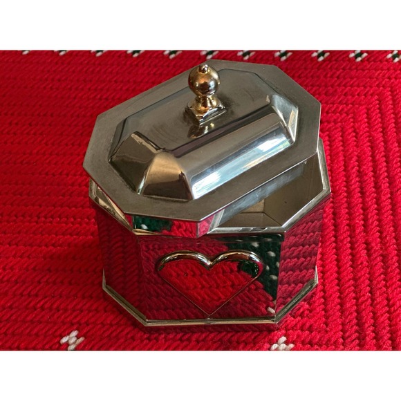 Lenox Wedding promises Heart box Silver plated - Picture 1 of 5